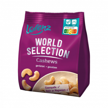 Lorenz World Selection Cashews geroestet gesalzen, 270g